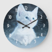 Gatinho branco e bonito com olhos azuis Bonito