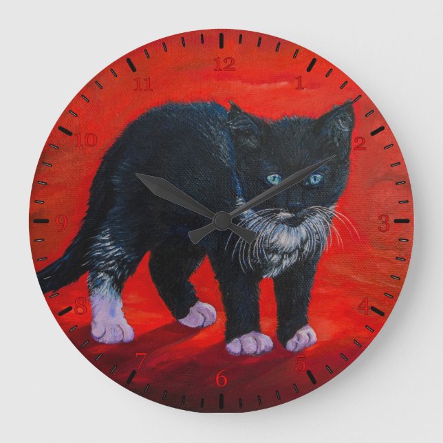 Relógio Grande Gato (Frente)