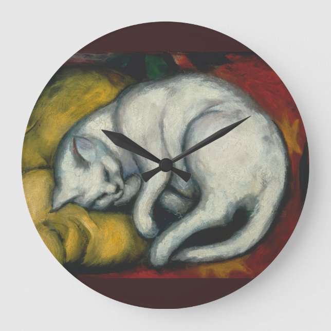Relógio Grande Gato Branco, Franz Marc (Frente)