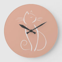 Gato Branco Minimalista no Adicionar Nome Rosa
