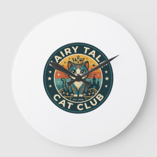 Relógio Grande Gato de Conto de Fadas Design de Gatinho Fofo - Ga