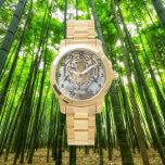Relógio Grande Gato Sumatran Tiger com Números Pretos<br><div class="desc">O pulso na moda masculino vê com números pretos que mostram a imagem fotográfica do grande gato Sumatran Tiger,  uma espécie animal ameaçada de extinção. Selecione o seu relógio a partir de vários estilos.</div>