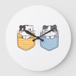 Relógio Grande Gatos Cons