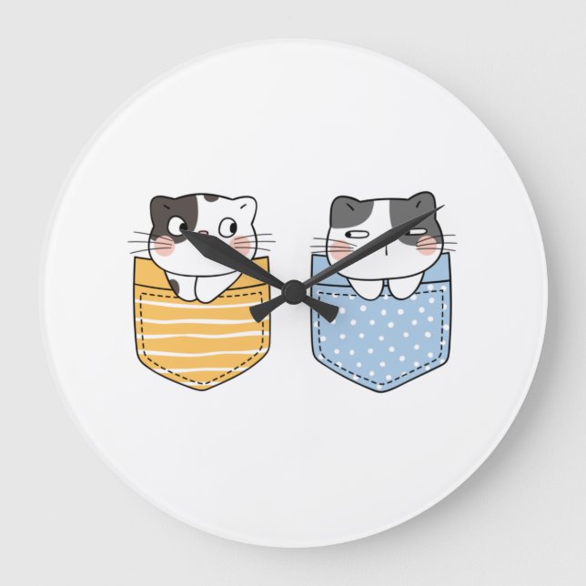 Relógio Grande Gatos Cons (Frente)