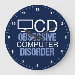 Relógio Grande Geek Engraçado de Ciência da Computação
