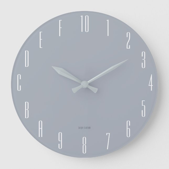 Relógio Grande Geek hexadecimal (estreito) (Frente)