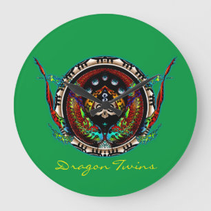 Relógio Grande Gêmeas Dragões