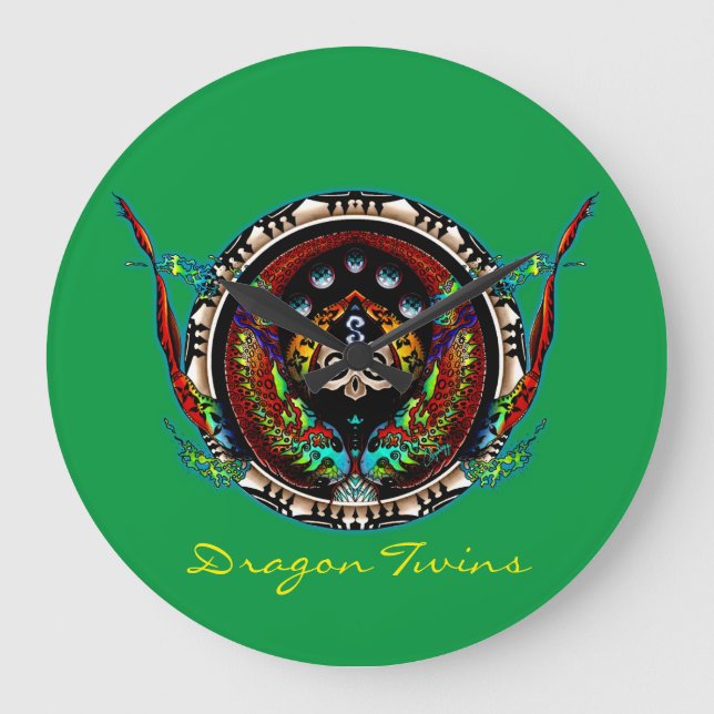 Relógio Grande Gêmeas Dragões (Frente)