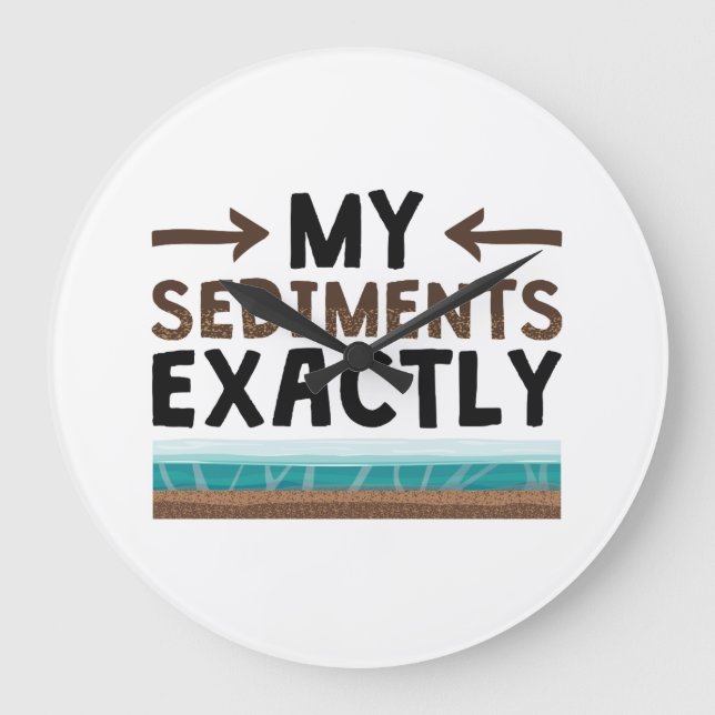 Relógio Grande Geologia Meus Sedimentos Exatamente (Frente)