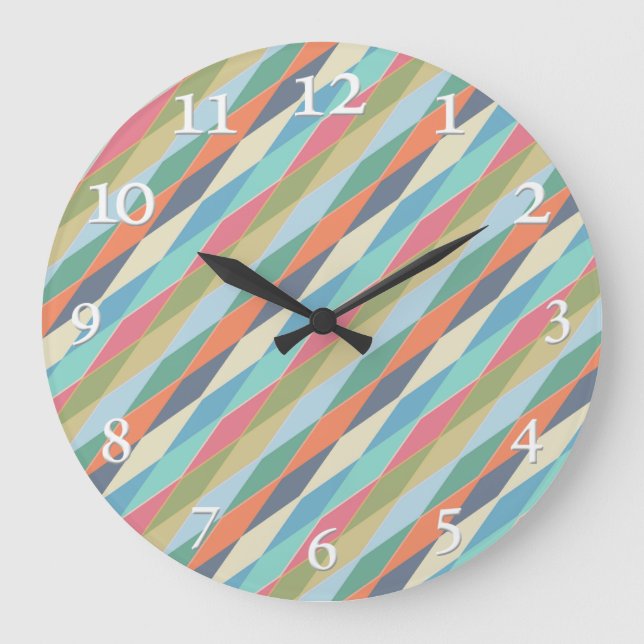 Relógio Grande Geométrico, abstrato. (Frente)