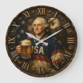 Relógio Grande George Washington Patriotic