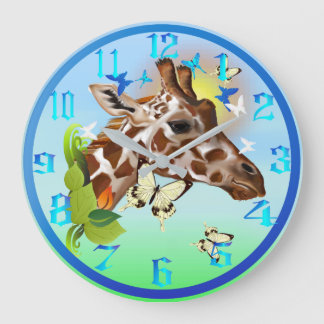 Relógio Grande GIRAFFE e BORRACHAS