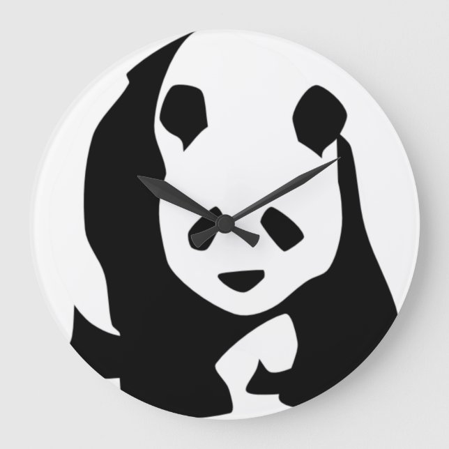 Relógio Grande Girant Panda Round Wall Clock (Frente)
