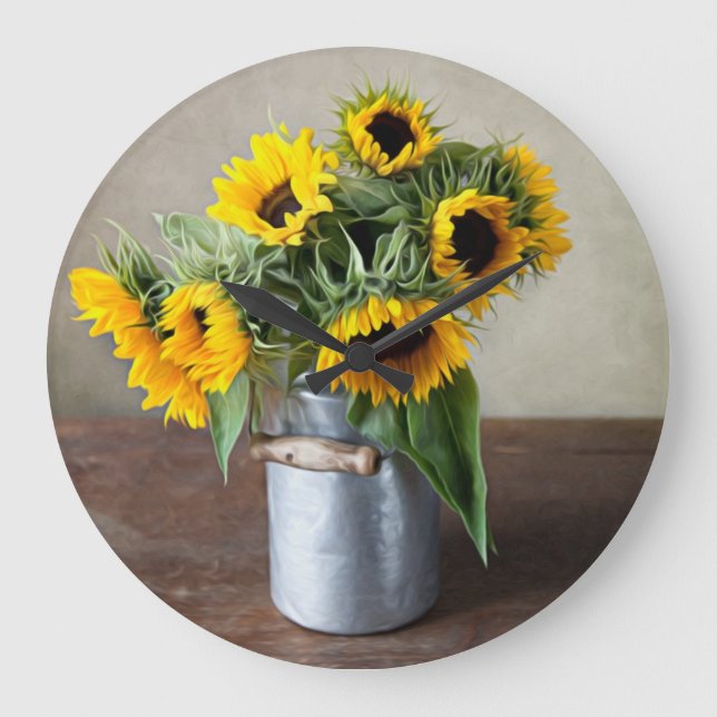 Relógio Grande Girassóis (Frente)