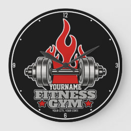 Relógio Grande Giro de Malhação de Dumbbell, Levantando Peso Pers