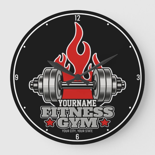 Relógio Grande Giro de Malhação de Dumbbell, Levantando Peso Pers (Frente)