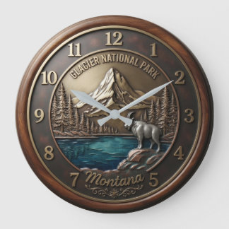Relógio Grande Glacier National Park Montana Mountain Goat Wooden
