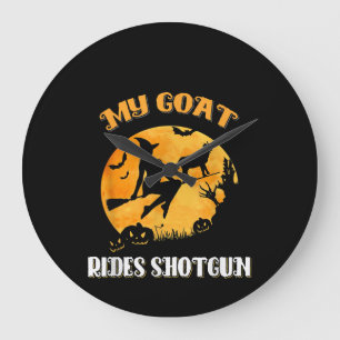 Relógio Grande Goat Shotgun Scary Halloween
