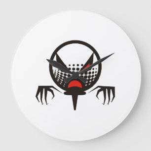 Relógio Grande Golfe Assustador grupo de Halloween cemitério
