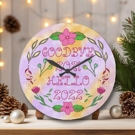 RELÓGIO GRANDE GOODBYE 20XX OLÁ 20XX