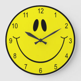 Relógio Grande Goofy Smile Face Large Clock