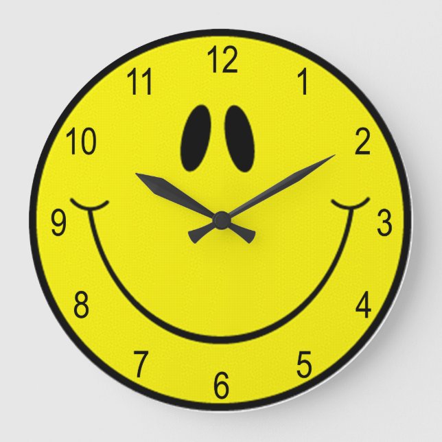 Relógio Grande Goofy Smile Face  Large Clock (Frente)