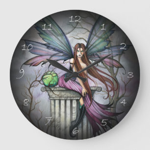 Relógio Grande Gótica Fada Fantasia Art Wall Clock