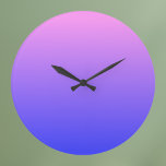 Relógio Grande Gradiente Violeta e Azul<br><div class="desc">Gradiente Violeta e Azul</div>