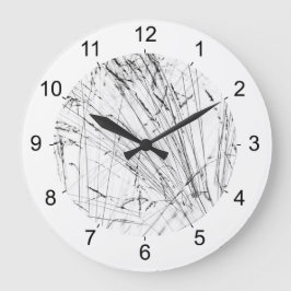 Relógio Grande Grama De Inverno Em Neve