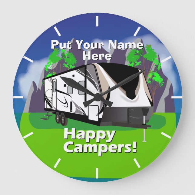 Relógio Grande Grand Design Imagine 2150RB Happy Campers Design (Frente)
