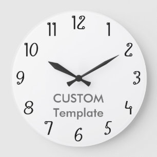 Relógio Grande Grande 10,75" feito sob encomenda pulso de disparo