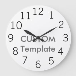 Relógio Grande Grande 10,75" feito sob encomenda pulso de disparo