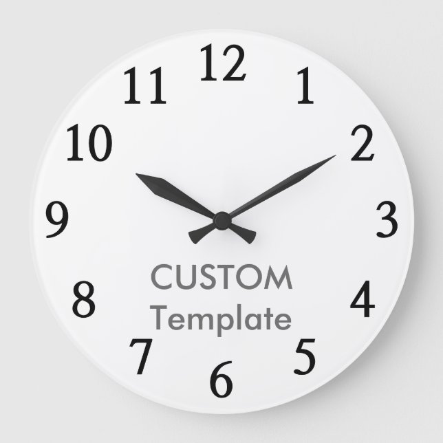 Relógio Grande Grande 10,75" feito sob encomenda pulso de disparo (Frente)