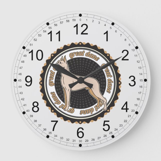 Relógio Grande Great dane (Frente)