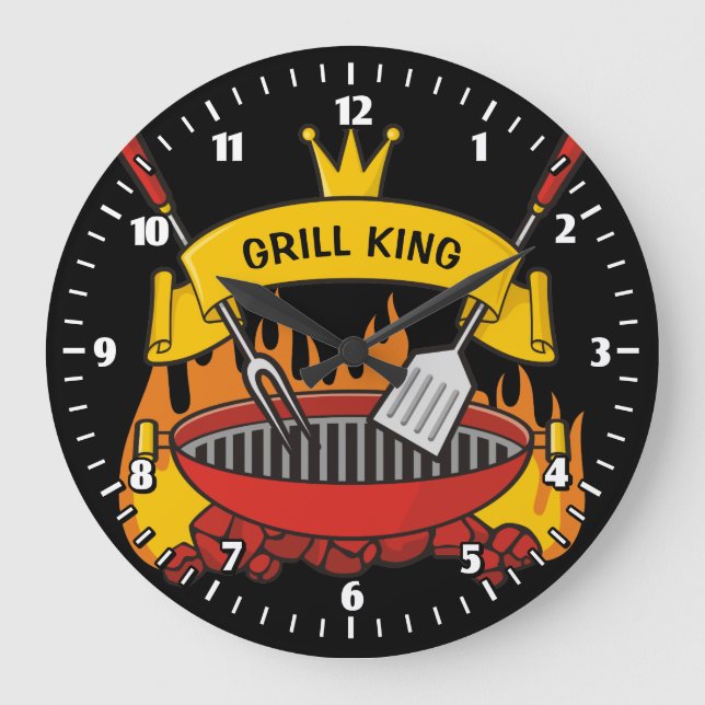 Relógio Grande Grill King (Frente)
