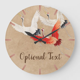 Relógio Grande Gruas voadoras japonesas