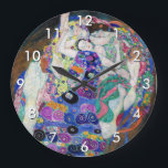 Relógio Grande Gustav Klimt - A Virgem<br><div class="desc">A Virgem / A Maiden - Gustav Klimt,  Oil on Canvas,  1913</div>