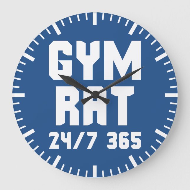 Relógio Grande Gym Rat - Gym Motivational Malhação (Frente)