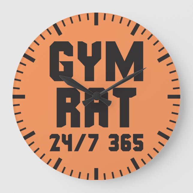 Relógio Grande Gym Rat - Gym Motivational Malhação (Frente)