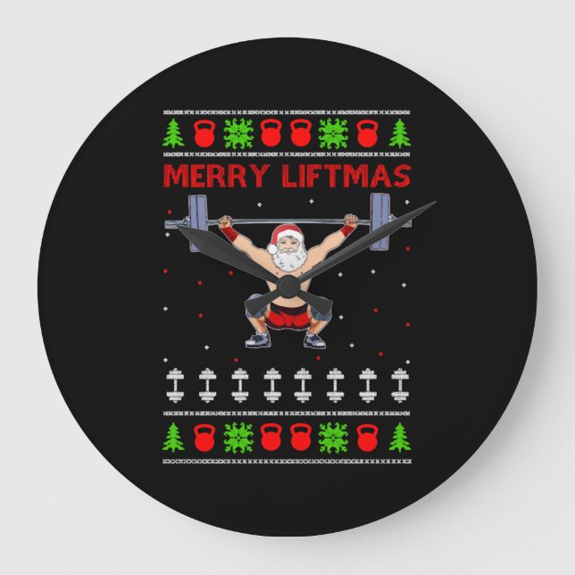 Relógio Grande Hábito de Natal Feio (Frente)