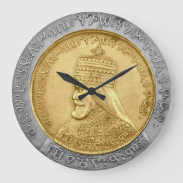 Relógio Grande Haile Selassie I ELE Jah Rastafari Rasta Jah Abenç