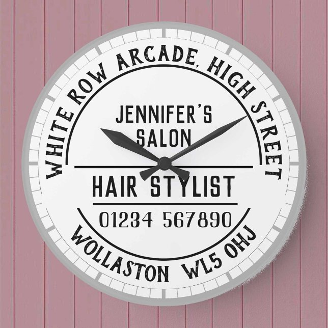 Relógio Grande Hairdresser Salon Wall Clock (Criador carregado)