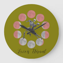 Relógio Grande Halloween Clock - Celebrating Love is Eternal