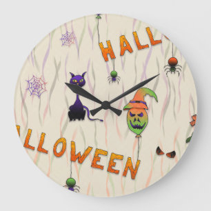 Relógio Grande Halloween Illustrations