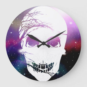 Relógio Grande Halloween Skull nº 5
