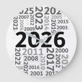 Relógio Grande Happy New Year Countdown Wall Clock