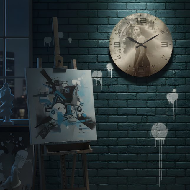 Relógio Grande Haunted Elegance Wall Clock (Criador carregado)