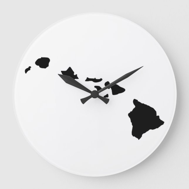 Relógio Grande Hawaii Island Chain Clock (Frente)