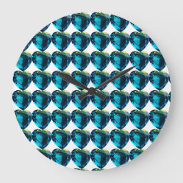 Relógio Grande Heart Aquamarine, Blue