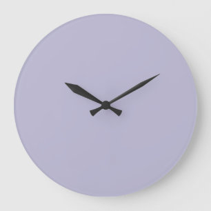 Relógio Grande Heather Purple Solid Color